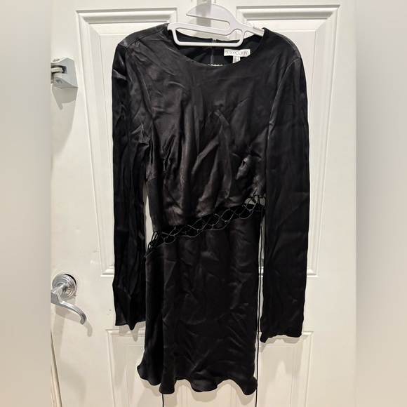 SHONA JOY
ARIENZO ASYMMETRICAL LACE UP MINI DRESS - BLACK sz 8 - Picture 4 of 8